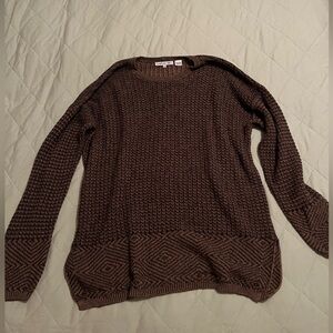 Eight Eight Eight Textured Brown Sweater